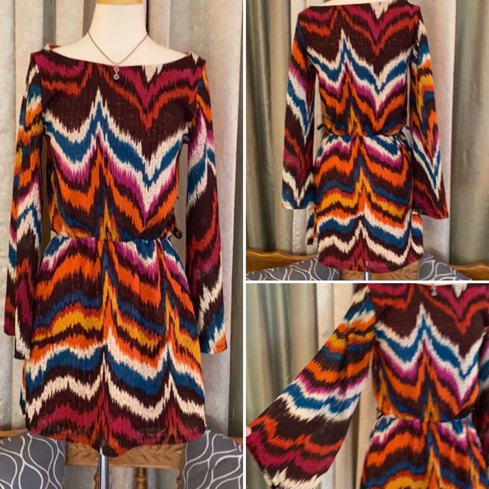 🎉HP🎉 Auditions Mini Dress Belle Sleeve